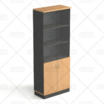 Full high Glass 2 Doors Filing cabinet / BC 306