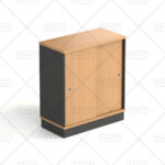 Low Sliding 2 Doors Filing cabinet / BC 690