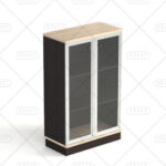 Medium Silver Frame 2 Doors Filing cabinet / CMC 935